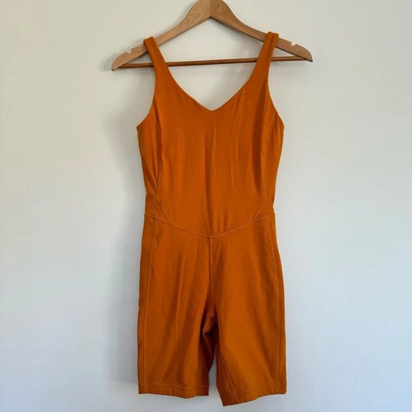 Lululemon Align Onesie 8" in Autumn Orange size: 6 - Picture 3 of 6